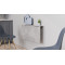 Обеденный стол-трансформер Ника настенный Ferrum-decor 420x900x500 Черный металл ДСП Бетон 16 мм (FRD-105170)