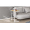 Столик приставний Террі Ferrum-decor 650x440x330 Білий метал ДСП Дуб Артизан 16 мм (FRD-104660)