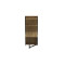 Стіл книжка з етажеркою Практик 2 Ferrum-decor 1555x640x990 Чорний метал ДСП Дуб Артизан 16 мм (FRD-104630)