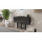 Стол-книжка трансформер Спайдер Ferrum-decor 750x1150x880 Черный металл ДСП Сосна Кембра 16 мм (FRD-105090)