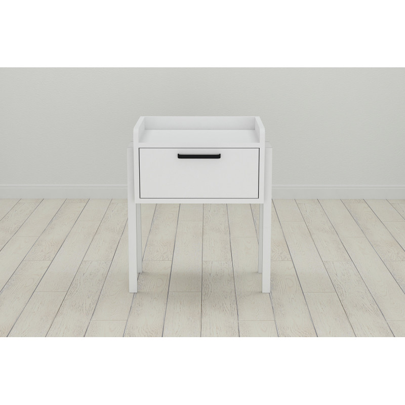 Тумба модульна Ferrum-decor Бетті 540x450x320 метал Білий ДСП Біле 16 мм (FRD-102990)