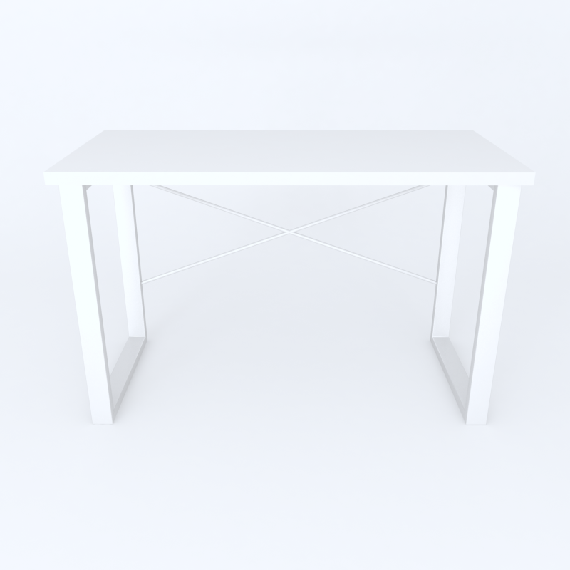 Письмовий стіл Ferrum-decor Драйв 750x1000x600 Білий метал ДСП Біле 32 мм (FRD-103310)