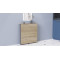 Стол-книжка трансформер Орион 1 Ferrum-decor 750x810x730 Черный металл ДСП Дуб Сонома 16 мм (FRD-104600)