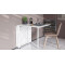 Стол-книга трансформер Орион 2 Ferrum-decor 750x1520x730 Белый металл ДСП Белое 16 мм (FRD-104590)
