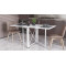Стол-книга трансформер Орион 2 Ferrum-decor 750x1520x730 Белый металл ДСП Белое 16 мм (FRD-104590)
