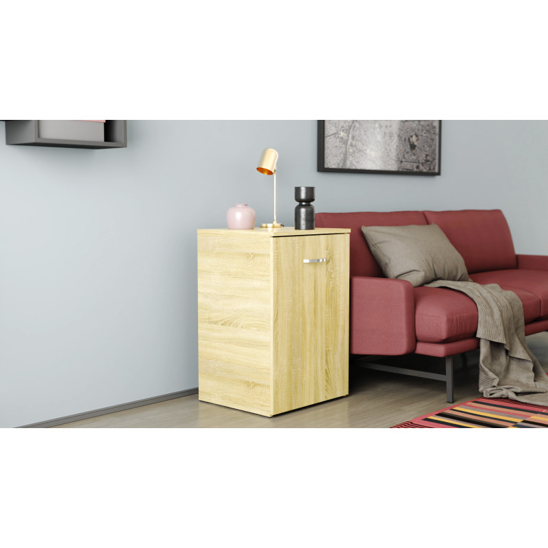Стіл-тумба трансформер Смарт 1/1 Ferrum-decor 750x1450x500 ДСП Дуб Сонома 16 мм (FRD-105070)