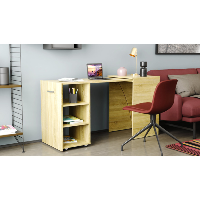 Стіл-тумба трансформер Смарт 1/1 Ferrum-decor 750x1450x500 ДСП Дуб Сонома 16 мм (FRD-105070)