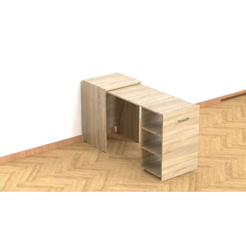 Стіл-тумба трансформер Смарт 1/1 Ferrum-decor 750x1450x500 ДСП Дуб Сонома 16 мм (FRD-105070)