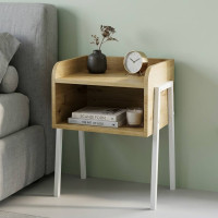 Тумба модульна Ferrum-decor Джузі 540x450x320 метал Білий ДСП Дуб Дуб Артизан 16 мм (FRD-102980)