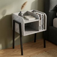 Тумба модульна Ferrum-decor Амелі 540x450x320 метал Чорний ДСП Бетон 16 мм (FRD-103010)