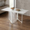 Стол-книга трансформер Орион 2 Ferrum-decor 750x1520x730 Белый металл ДСП Белое 16 мм (FRD-104590)