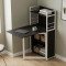 Стол книжка с этажеркой Практик 1 Ferrum-decor 1200x640x990 Белый металл ДСП Сосна Кембра 16 мм (FRD-104620)