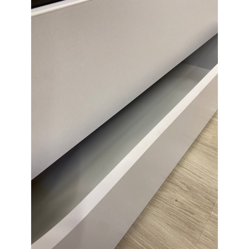 Дитяче односпальне ліжко LION Л-7 з шухлядами та ламелями Лілі-02 (бежевий) 80x190 см Самоа димчастий (LION-045080)
