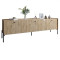 Тумба под телевизор на 3 ящика LION Wood с черными ножками 180x50x40 см Дуб Аппалачи (LION-043097)