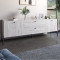 Тумба под телевизор с ящиками LION Wood с черными ножками 160x40x65 см Самоа Дымчатый (LION-043134)