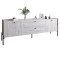 Тумба под телевизор с ящиками LION Wood с черными ножками 160x40x65 см Самоа Дымчатый (LION-043134)