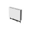 Стол трансформер книжка Вуди Ferrum-decor 75x130x90 Черный металл ДСП Белый 16 мм (FRD-106749)