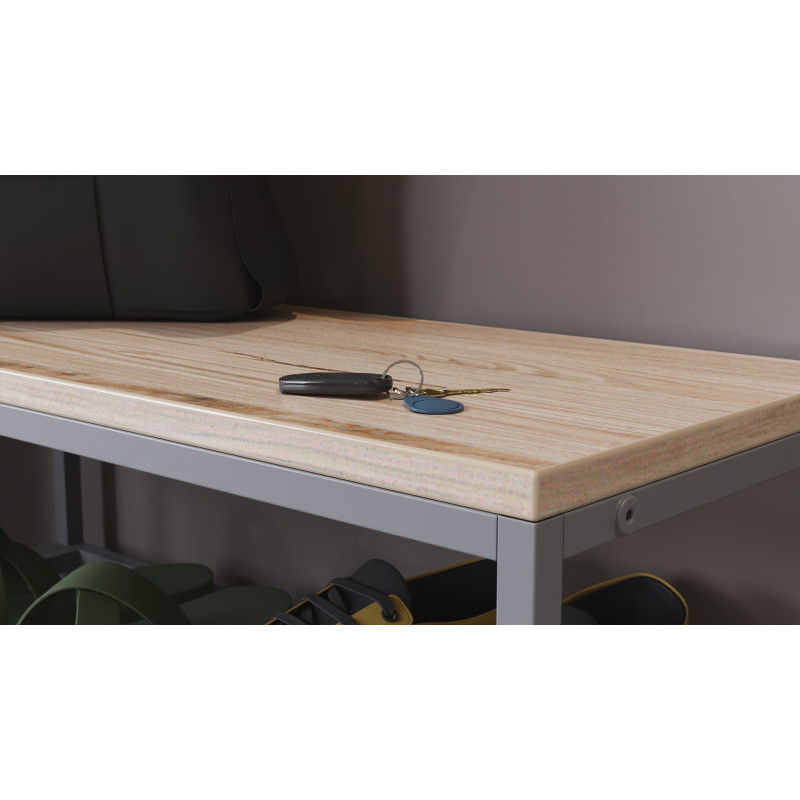 Банкетка универсальная Ferrum-decor Слайм 45x63x26 серый ДСП Сан-Марино 16мм (FRD-104081)