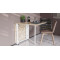 Стол-книжка трансформер Орион 2 Ferrum-decor 750x1520x730 Белый металл ДСП Дуб Сан-Марино 16 мм (FRD-104591)