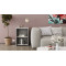 Стол-тумба трансформер Смарт 2/1 Ferrum-decor 750x1450x500 Черный металл ДСП Бетон 16 мм (FRD-105101)