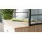 Стол-тумба трансформер Смарт 4/2 с этажеркой Ferrum-decor 1430x1450x600 Черный металл ДСП Дуб Сан-Марино 16 мм (FRD-105131)