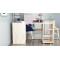 Стол-тумба трансформер Смарт 4/2 с этажеркой Ferrum-decor 1430x1450x600 Черный металл ДСП Дуб Сан-Марино 16 мм (FRD-105131)