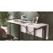 Стол-книжка трансформер Орион 3 Ferrum-decor 750x1150x880 Черный металл ДСП Белое 16 мм (FRD-105081)