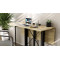 Стол-книжка трансформер Спайдер Ferrum-decor 750x1150x880 Черный металл ДСП Дуб Сонома 16 мм (FRD-105091)