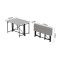 Стол-книжка трансформер Орион 3 Ferrum-decor 750x1150x880 Черный металл ДСП Белое 16 мм (FRD-105081)