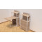 Стіл книжка з етажеркою Практик 1 Ferrum-decor 1200x640x990 Білий метал ДСП Дуб Сонома 16 мм (FRD-104621)