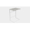 Столик приставний Террі Ferrum-decor 650x440x330 Білий метал ДСП Бетон 16 мм (FRD-104661)