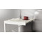 Столик приставний Террі Ferrum-decor 650x440x330 Білий метал ДСП Бетон 16 мм (FRD-104661)