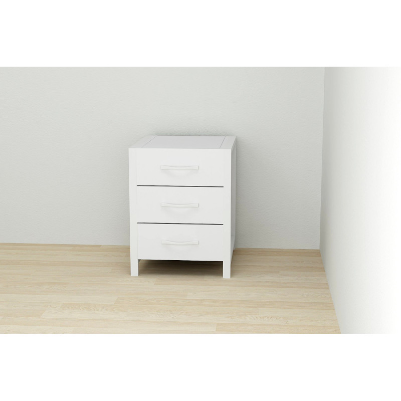 Тумба універсальна Ferrum-decor Вів'єн 3 50x41x40 білий ДСП Біле 16мм (FRD-104191)