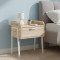 Тумба модульна Ferrum-decor Бетті 540x450x320 метал Білий ДСП Дуб Сан-Марино 16 мм (FRD-102991)