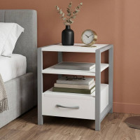 Тумба універсальна Ferrum-decor Вів'єн 1/1 50x41x40 сірий ДСП Біле 16мм (FRD-104151)