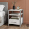 Тумба універсальна Ferrum-decor Вів'єн 1/1 50x41x40 сірий ДСП Біле 16мм (FRD-104151)