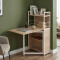 Стіл книжка з етажеркою Практик 1 Ferrum-decor 1200x640x990 Білий метал ДСП Дуб Сонома 16 мм (FRD-104621)