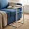 Столик приставний Террі Ferrum-decor 650x440x330 Білий метал ДСП Бетон 16 мм (FRD-104661)