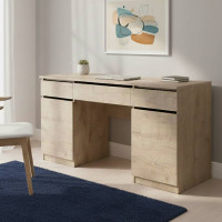 Стіл комп'ютерний Віто 2 Ferrum-decor 750x1400x500 ДСП Дуб Сан-Марино 16 мм (FRD-104831)
