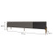 Тумба под телевизор на золотых металлических ножках LION Серый Дуб Аппалачи/Дерево (LION-042537)