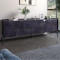 Тумба под телевизор с ящиками LION Wood с черными ножками 160x40x65 см Бетон темный (LION-043124)