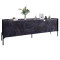 Тумба под телевизор с ящиками LION Wood с черными ножками 160x40x65 см Бетон темный (LION-043124)
