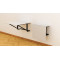 Стол раскладной Александр 1 Ferrum-decor 750x600x700 Черный металл ДСП Белое 16 мм (FRD-104892)
