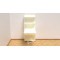 Стол книжка с этажеркой Практик 2 Ferrum-decor 1555x640x990 Белый металл ДСП Белое 16 мм (FRD-104632)