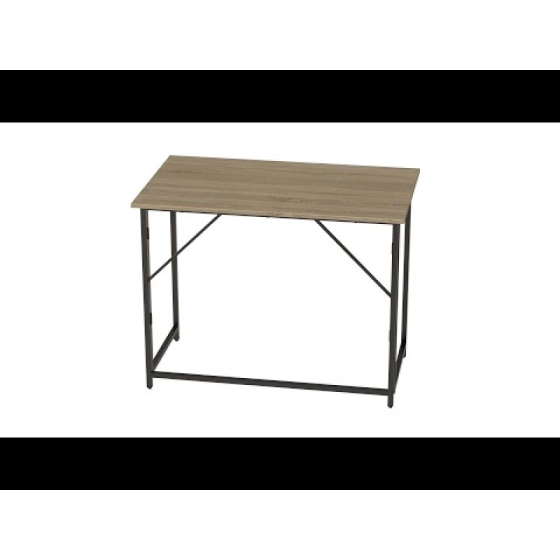 Стіл розкладний Моріс Ferrum-decor 750x1000x600 Чорний метал ДСП Дуб Сонома 16 мм (FRD-104672)