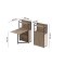 Стол книжка с этажеркой Практик 1 Ferrum-decor 1200x640x990 Черный металл ДСП Дуб Сан-Марино 16 мм (FRD-104612)