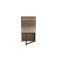 Стол книжка с этажеркой Практик 1 Ferrum-decor 1200x640x990 Черный металл ДСП Дуб Сан-Марино 16 мм (FRD-104612)