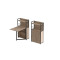 Стол книжка с этажеркой Практик 1 Ferrum-decor 1200x640x990 Черный металл ДСП Дуб Сан-Марино 16 мм (FRD-104612)