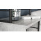 Стол-тумба трансформер Смарт 3/2 с этажеркой Ferrum-decor 1430x1450x600 Черный металл ДСП Бетон 16 мм (FRD-105122)