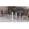 Стол-книжка трансформер Орион 2 Ferrum-decor 750x1520x730 Белый металл ДСП Сосна Кембра 16 мм (FRD-104592)